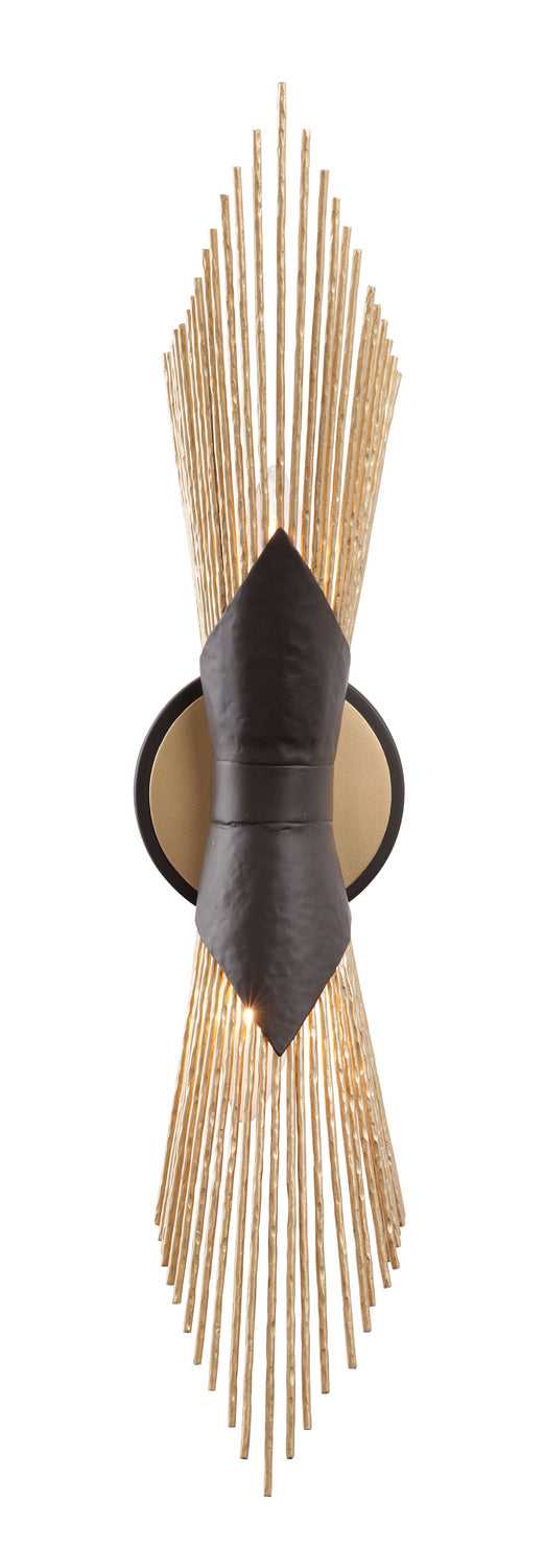 Aristocrat Two Light Wall Sconce in Dark Bronze / French Gold Varaluz
