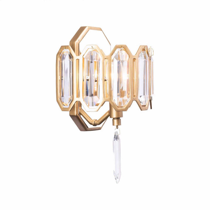 Drama Club One Light Wall Sconce in Brass Kisser Varaluz