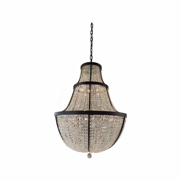 Crystal Baller 12 Light Pendant in Heritage Black Varaluz