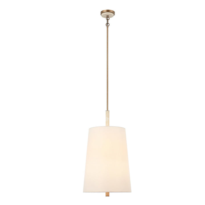Rockford Six Light Pendant in Brontourage/Travartine Varaluz