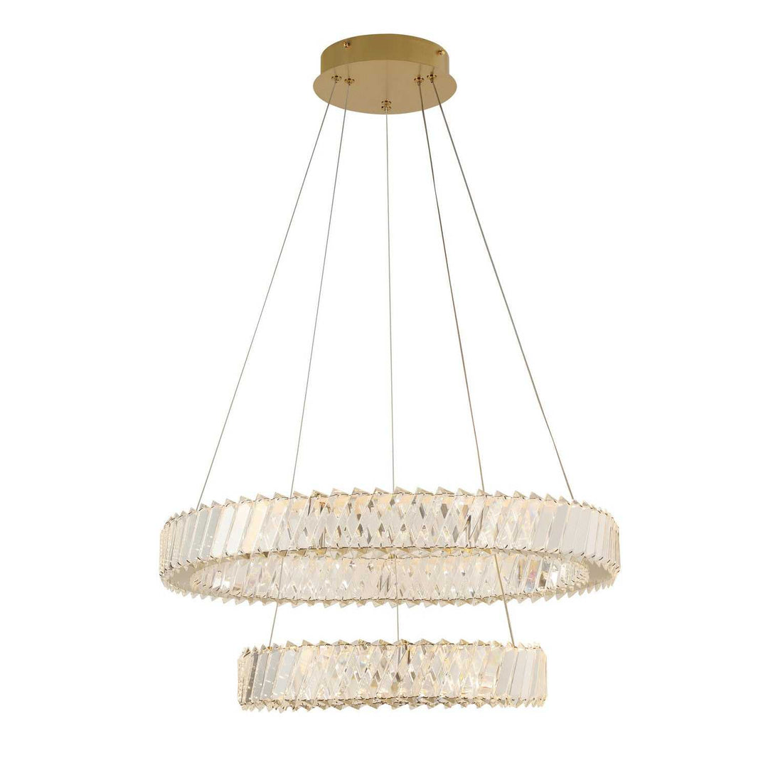 Golden Ratio LED Pendant in Satin Gold Varaluz