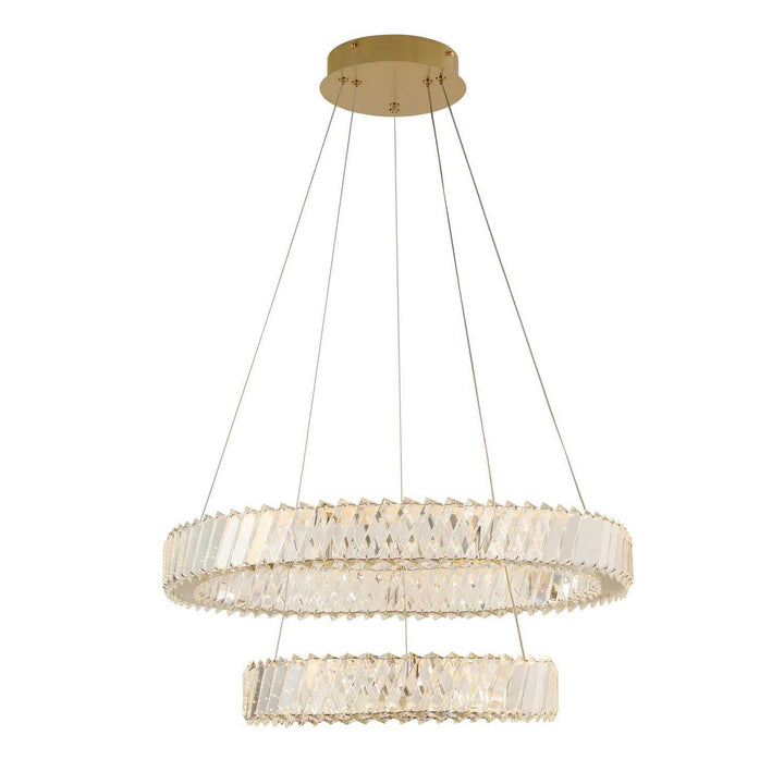 Golden Ratio LED Pendant in Satin Gold Varaluz