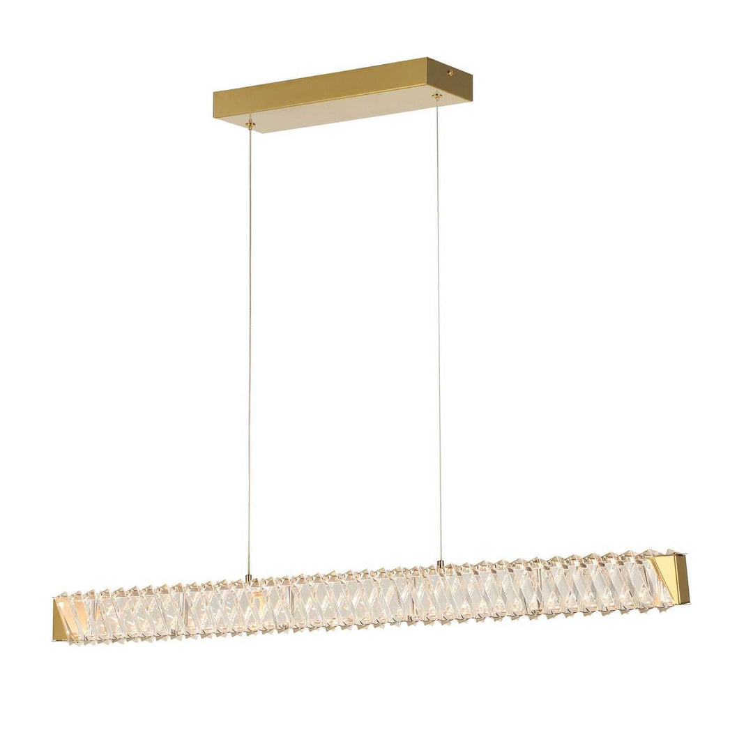 Golden Ratio LED Pendant in Satin Gold Varaluz