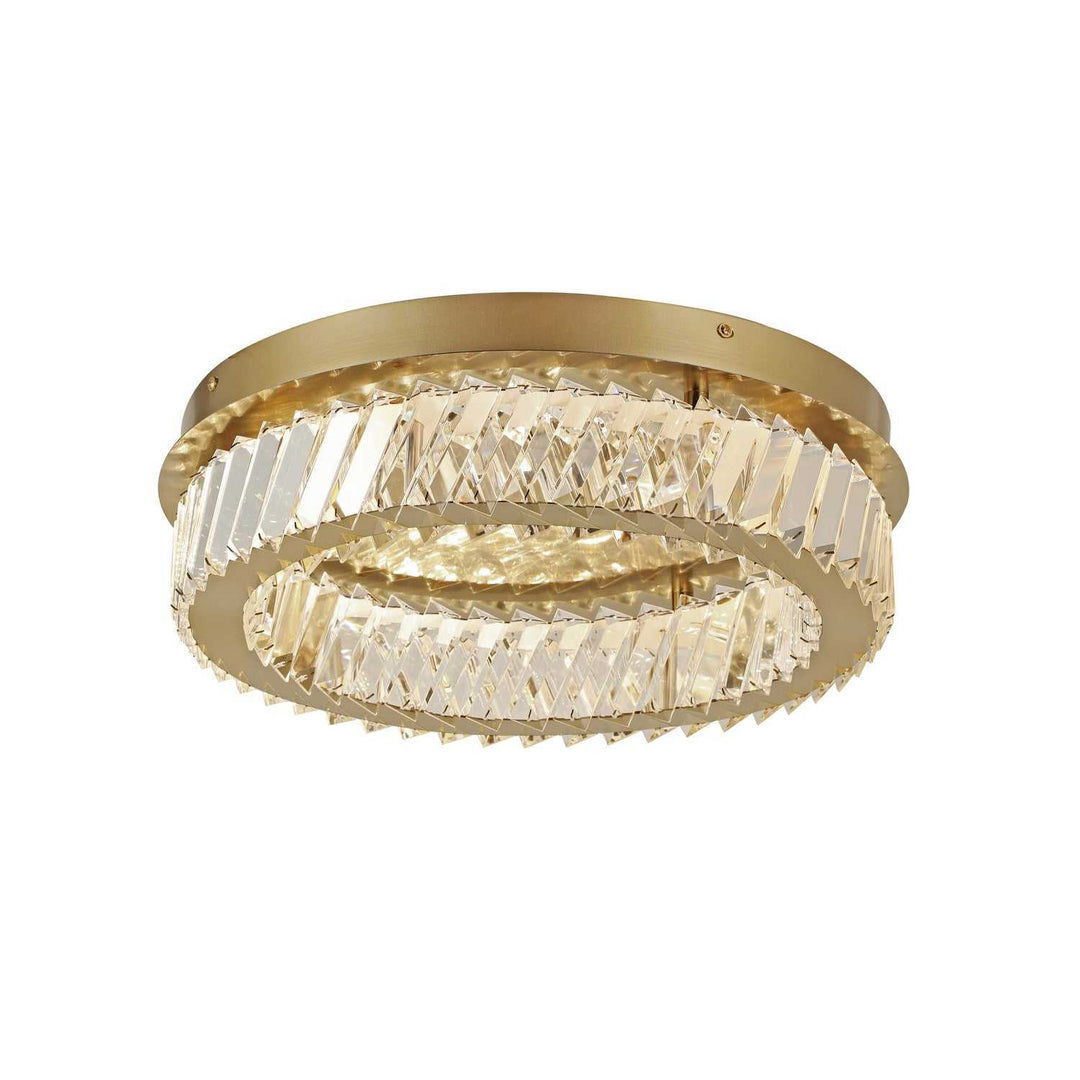Golden Ratio LED Flush Mount in Satin Gold Varaluz