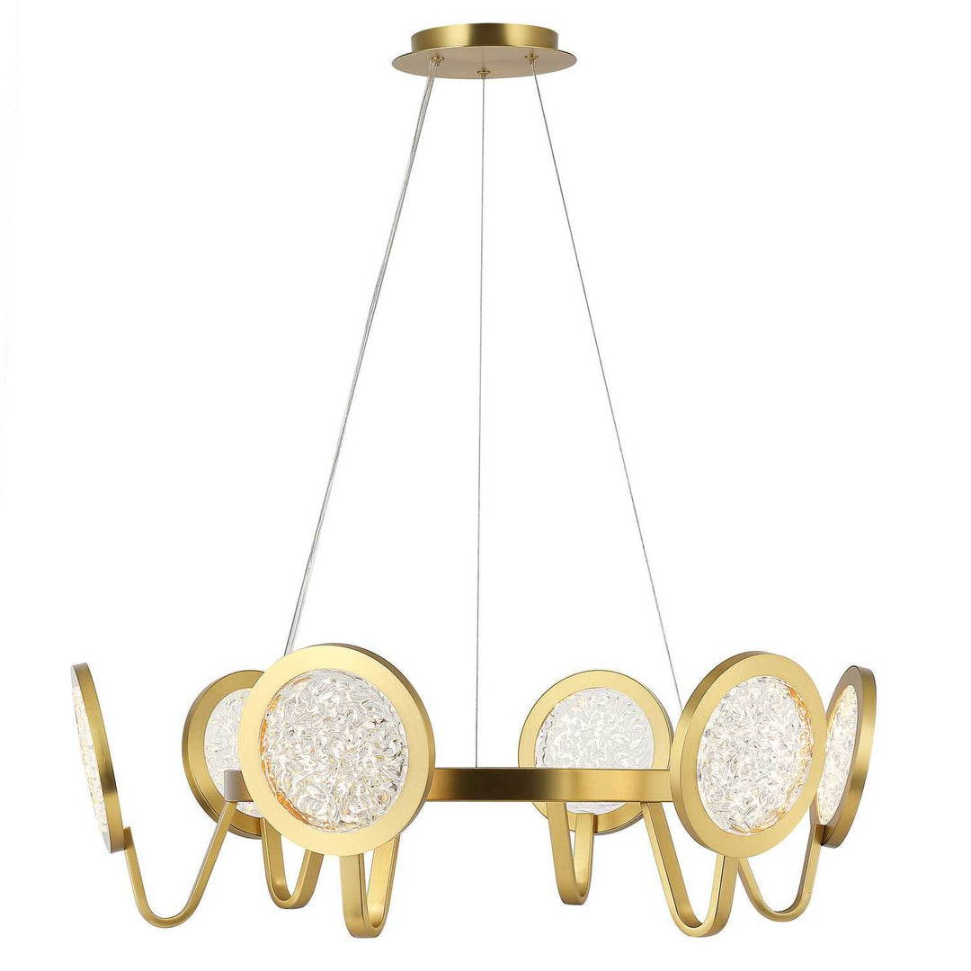 Sherlock LED Pendant in Satin Brass Varaluz