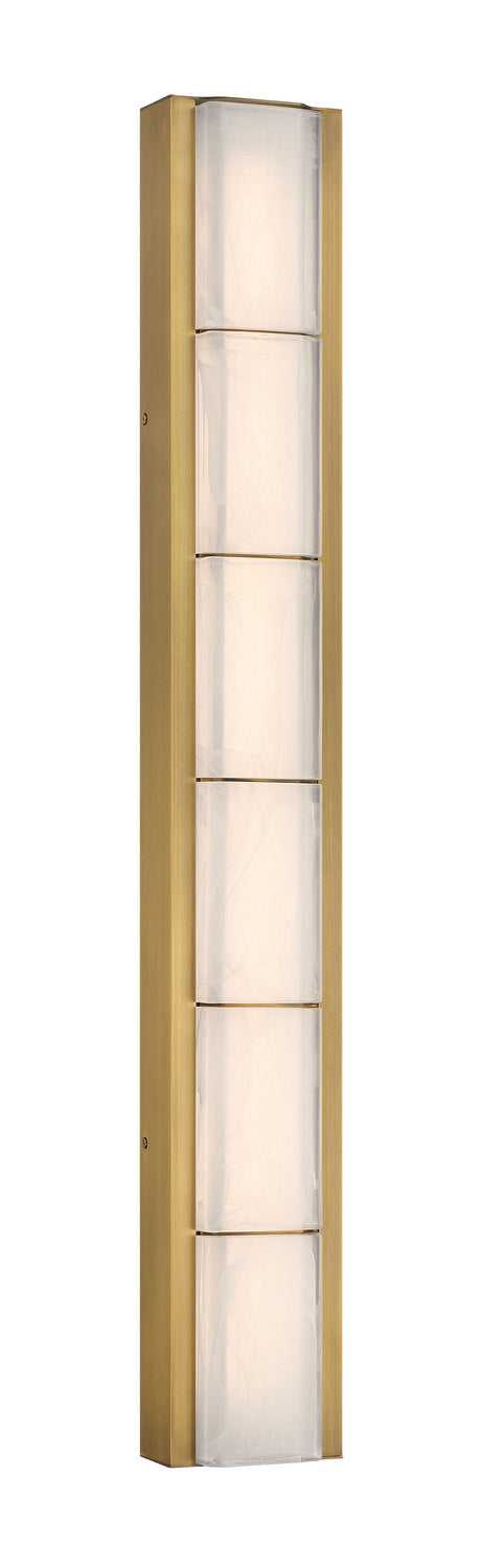 Gibraltar LED Vanity in Antique Brass Eurofase Canada