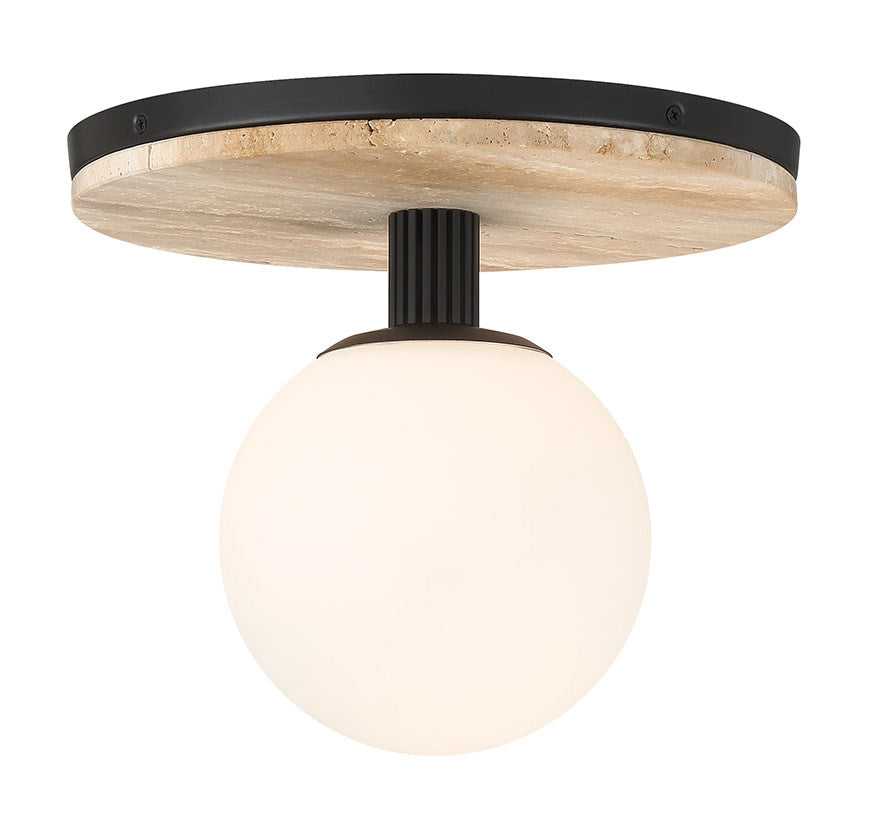 Carnagie LED Flush Mount in Matte Black Eurofase Canada