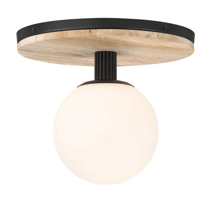 Carnagie LED Flush Mount in Matte Black Eurofase Canada