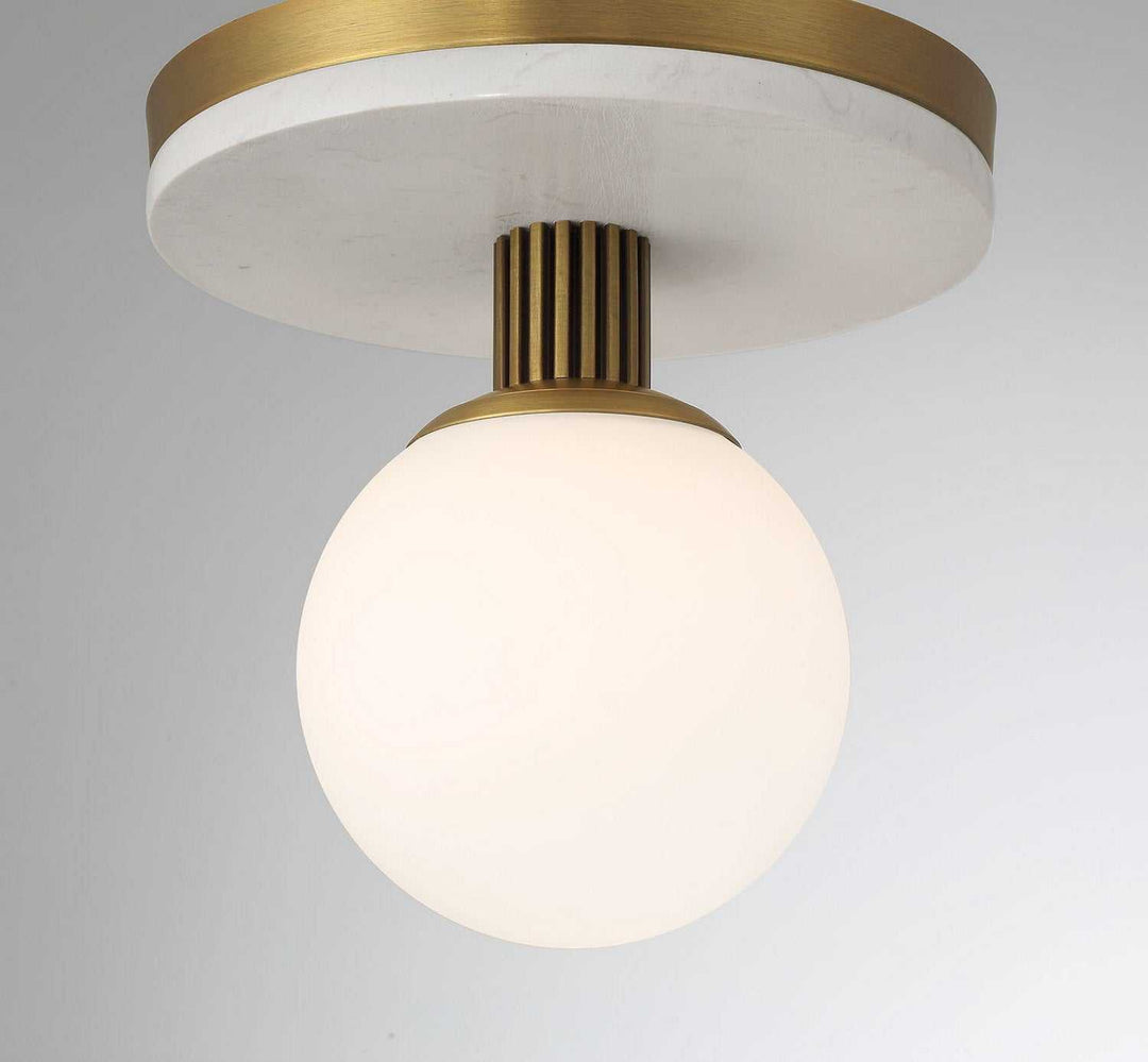 Carnagie LED Flush Mount in Antique Brass Eurofase Canada