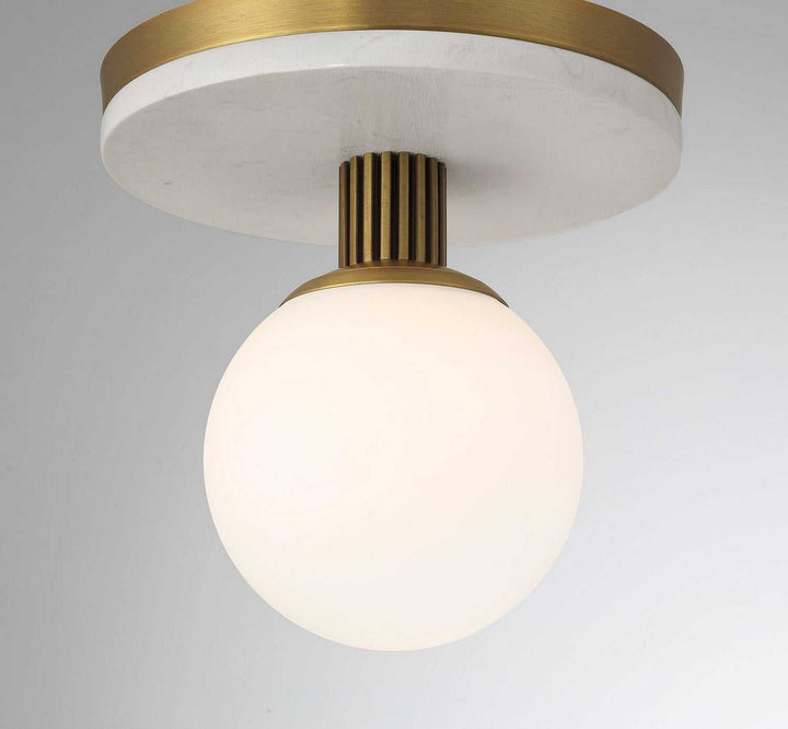 Carnagie LED Flush Mount in Antique Brass Eurofase Canada