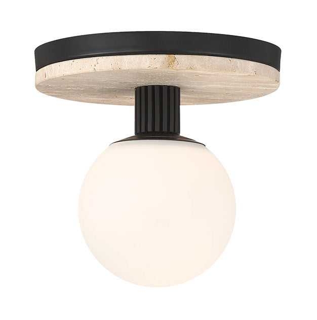 Carnagie LED Flush Mount in Matte Black Eurofase Canada