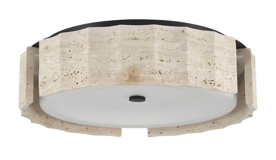 Roslington LED Flush Mount in Matte Black Eurofase Canada