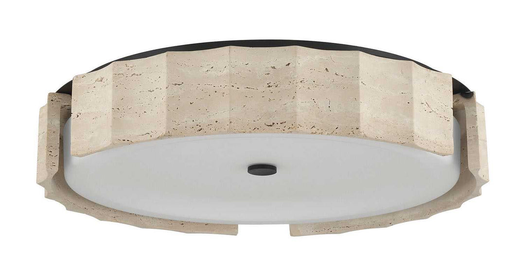 Roslington LED Flush Mount in Matte Black Eurofase Canada