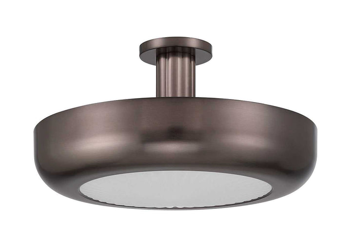 Macey LED Semi-Flush Mount in Harlow Bronze Eurofase Canada