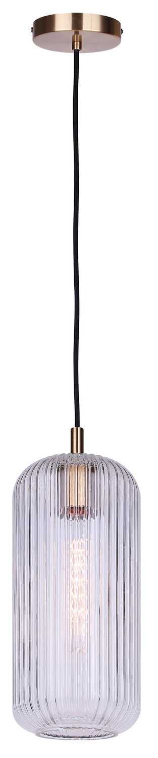 Malek One Light Pendant in Gold Canarm Canada