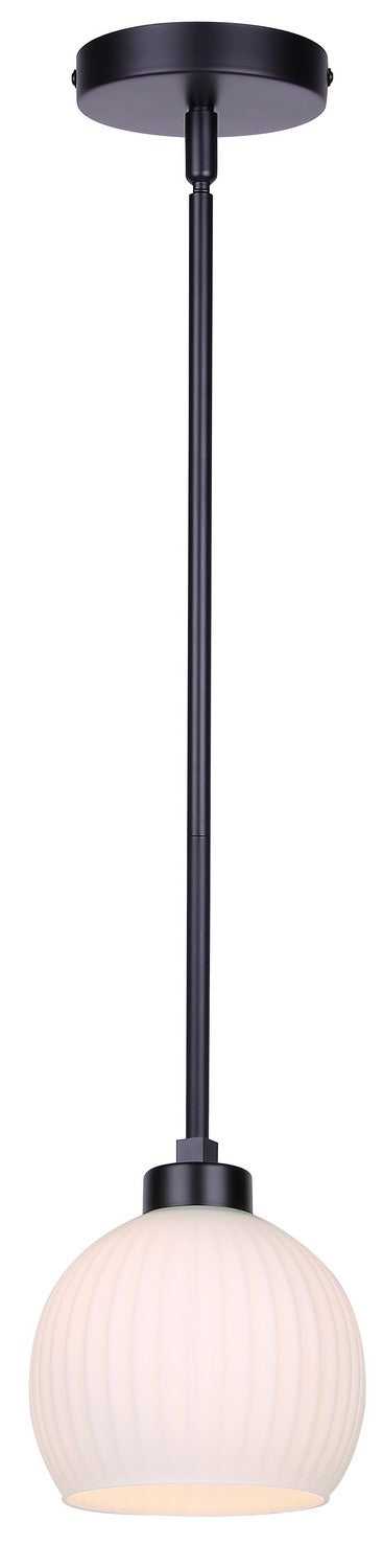 Nella One Light Pendant in Matte Black Canarm Canada