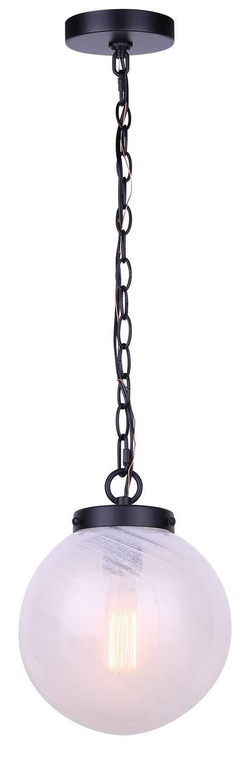 Sonnet One Light Pendant in Matte Black Canarm Canada