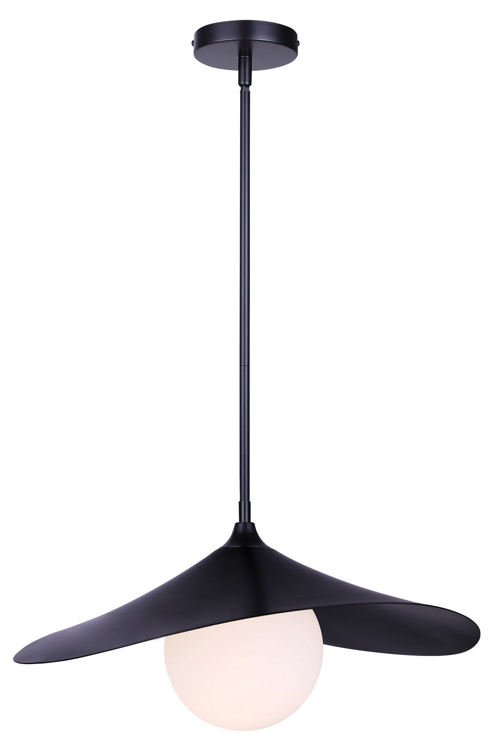 Termoli One Light Pendant in Matte Black Canarm Canada