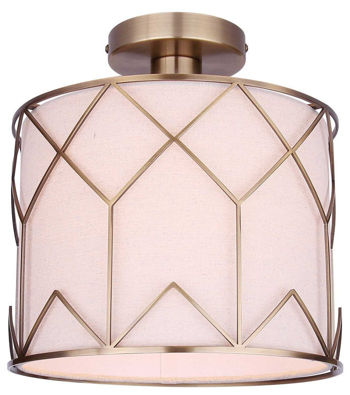 Tulia One Light Semi-Flushmount in Gold Canarm Canada