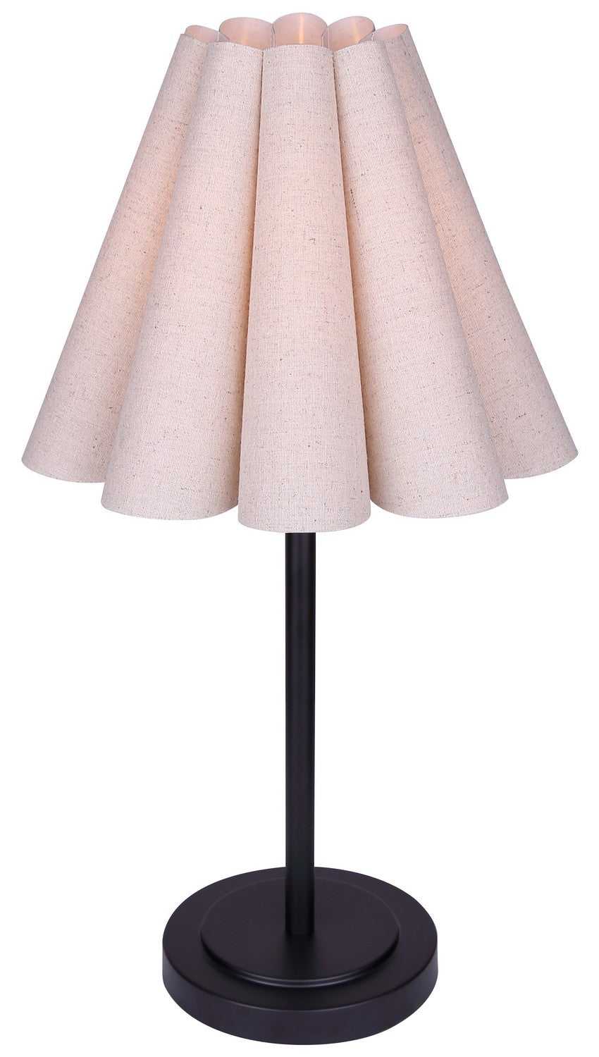 Iris One Light Table Lamp in Matte Black Canarm Canada