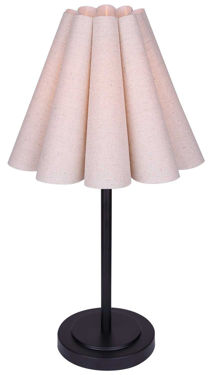 Iris One Light Table Lamp in Matte Black Canarm Canada