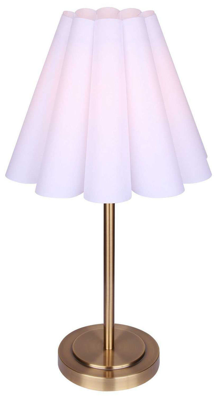 Iris One Light Table Lamp in Gold Canarm Canada