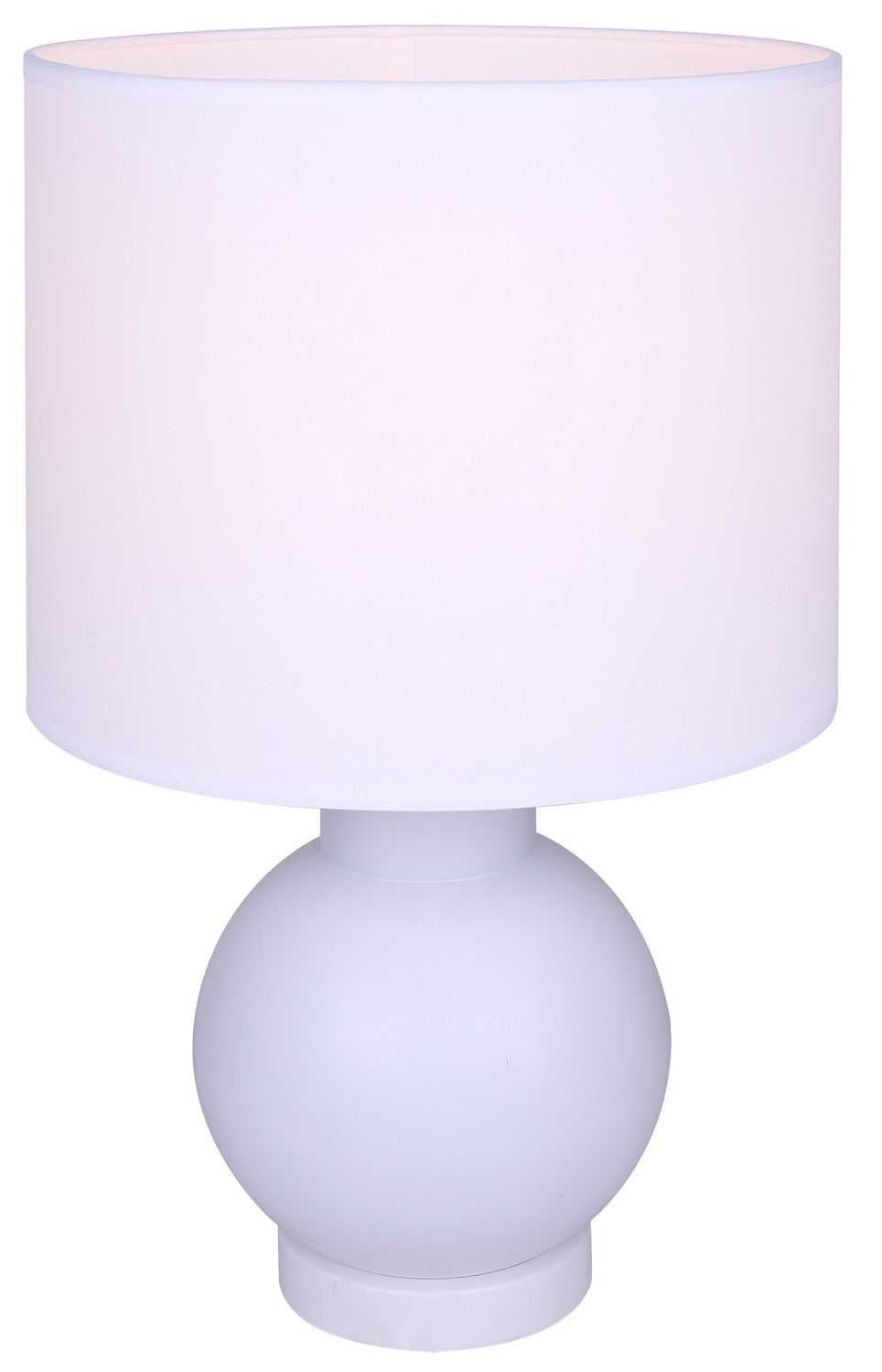 Sable One Light Table Lamp in Matte White Canarm Canada