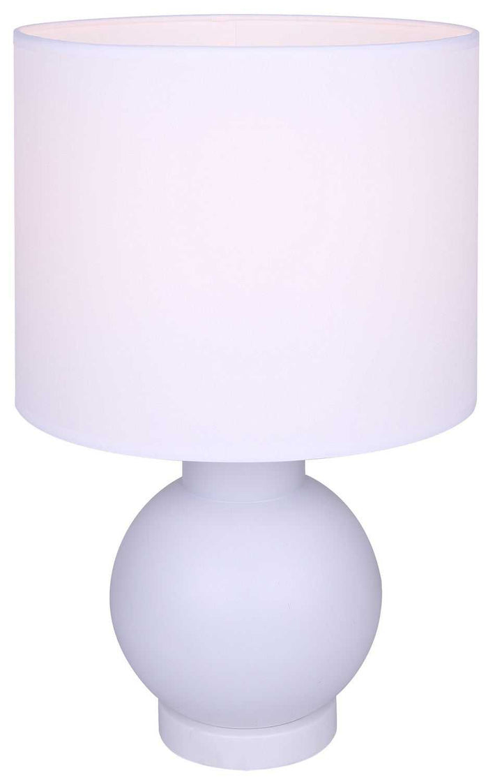 Sable One Light Table Lamp in Matte White Canarm Canada