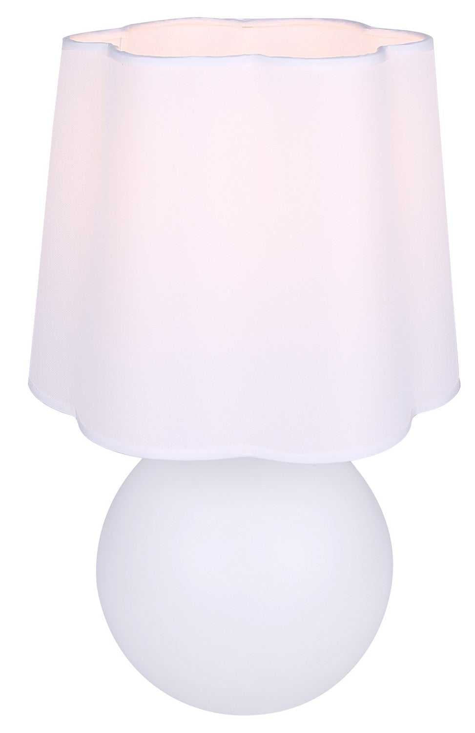 Melina One Light Table Lamp in Matte White Canarm Canada