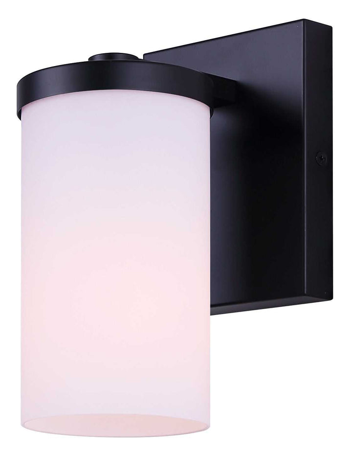 Britton One Light Wall Sconce in Matte Black Canarm Canada
