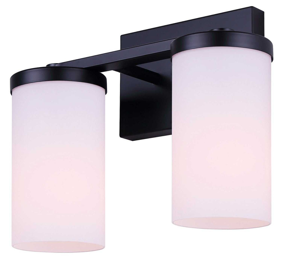 Britton Two Light Vanity in Matte Black Canarm Canada