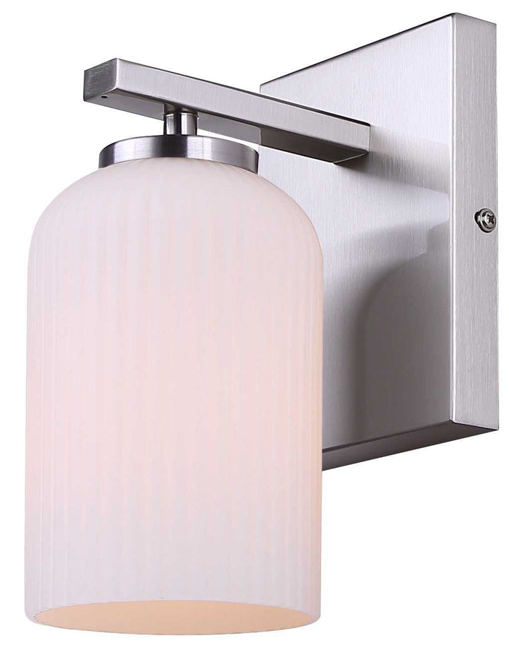 Bram One Light Wall Sconce in Brushed Nickel Canarm Canada