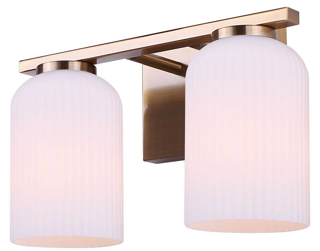 Bram Two Light Vanity in Gold Canarm Canada