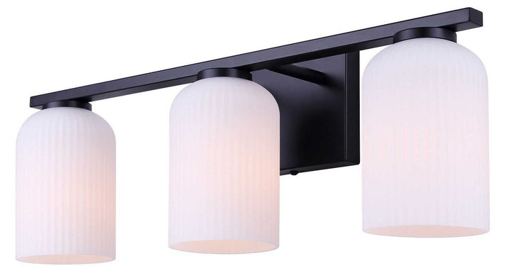Bram Three Light Vanity in Matte Black Canarm Canada