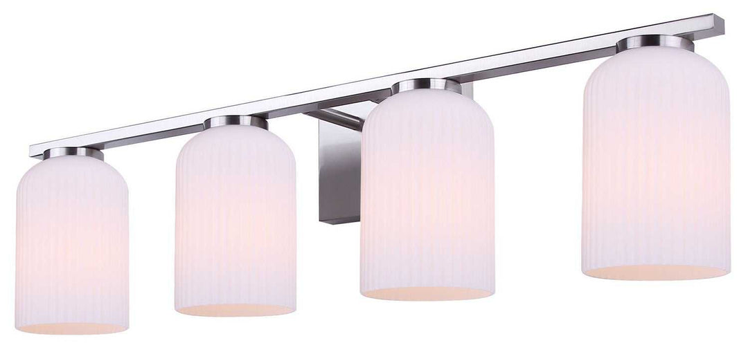 Bram Four Light Vanity in Brushed Nickel Canarm Canada