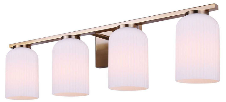 Bram Four Light Vanity in Gold Canarm Canada