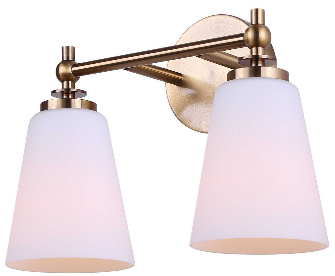 Solara Two Light Vanity in Gold Canarm Canada