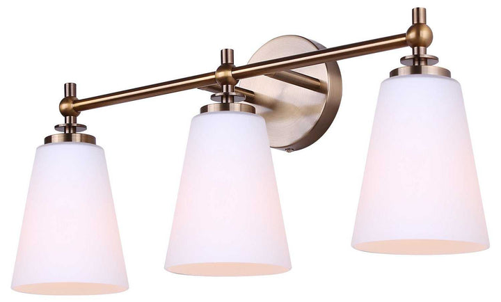 Solara Three Light Vanity in Gold Canarm Canada