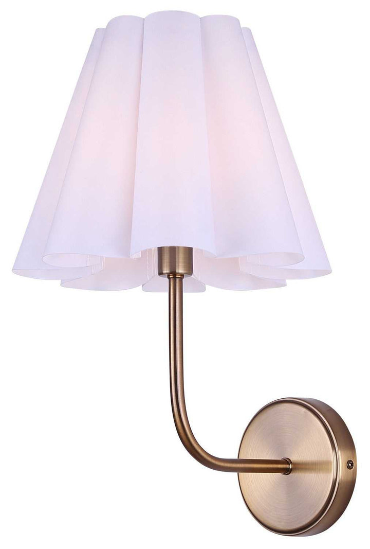 Iris One Light Wall Sconce in Gold Canarm Canada