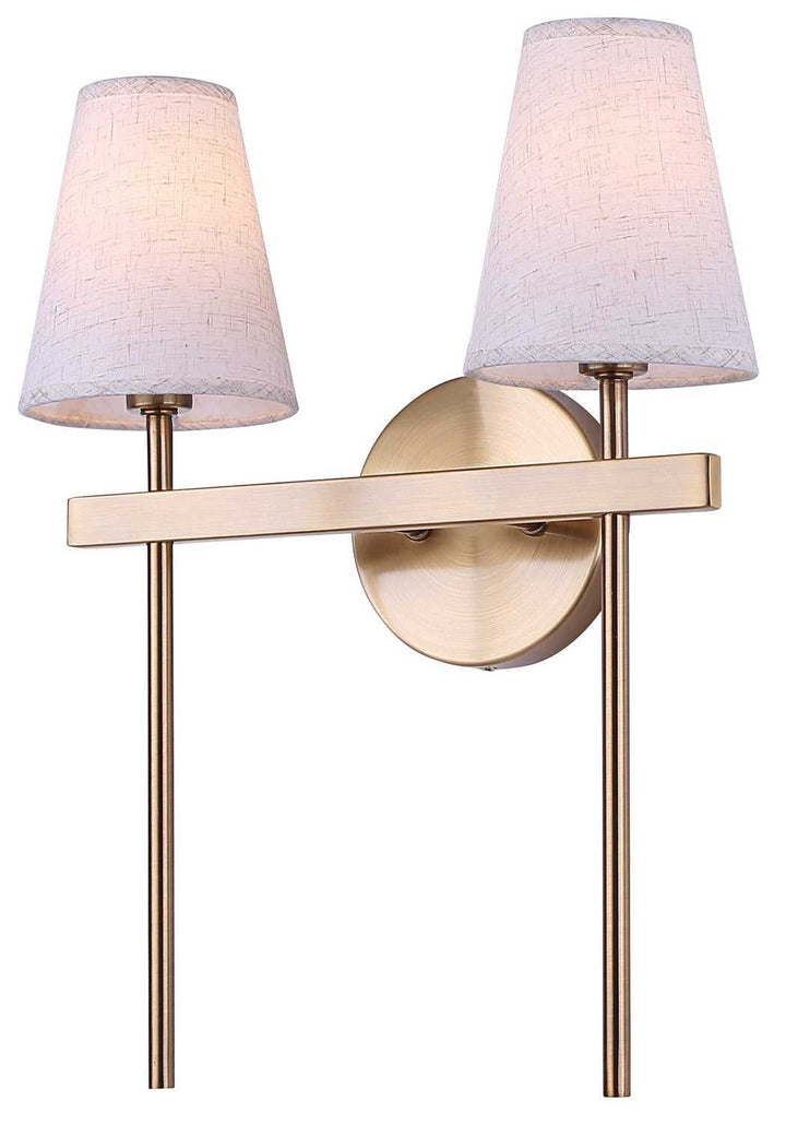 Nell Two Light Wall Fixture in Gold Canarm Canada