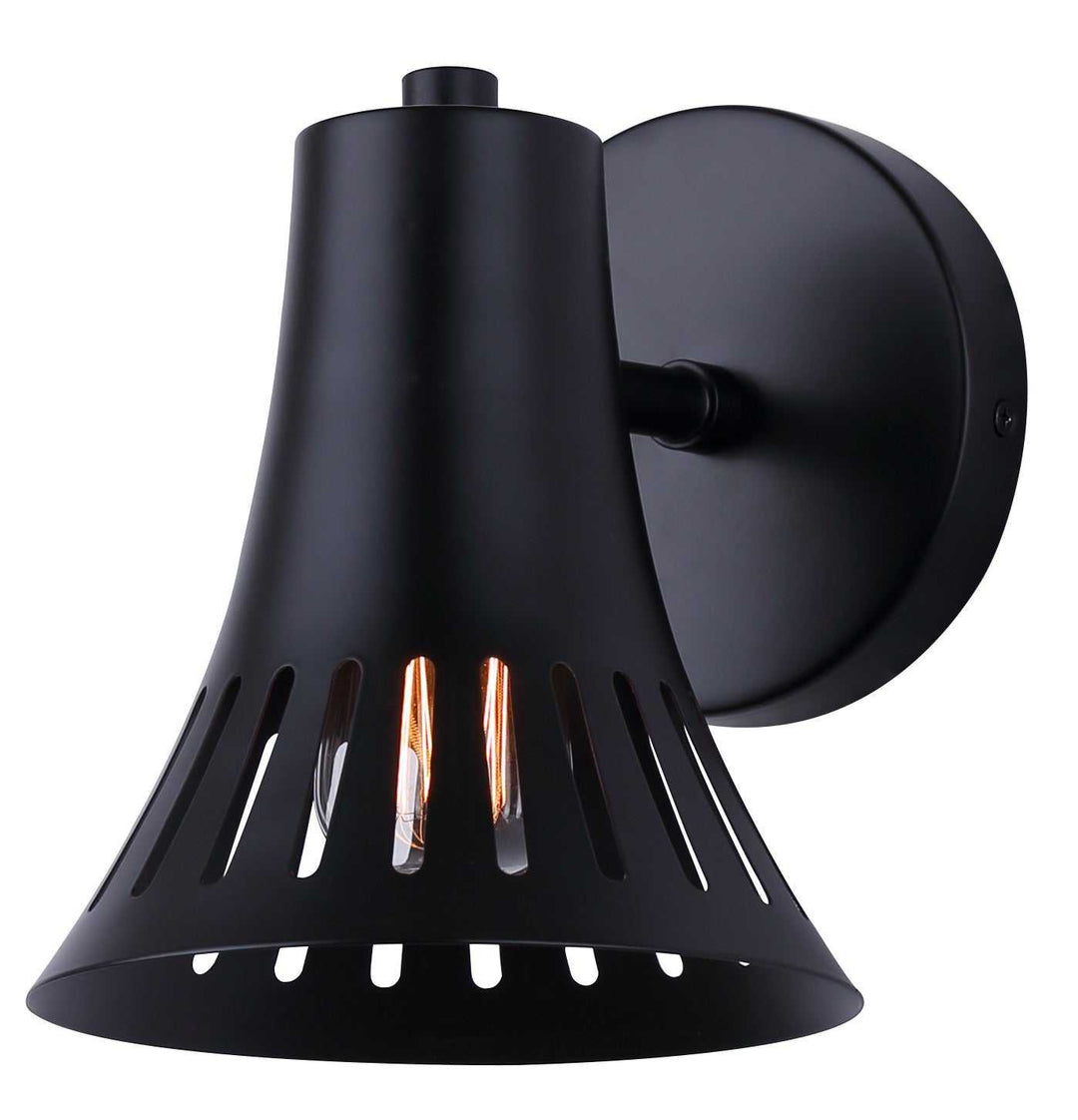 Percy One Light Wall Sconce in Matte Black Canarm Canada