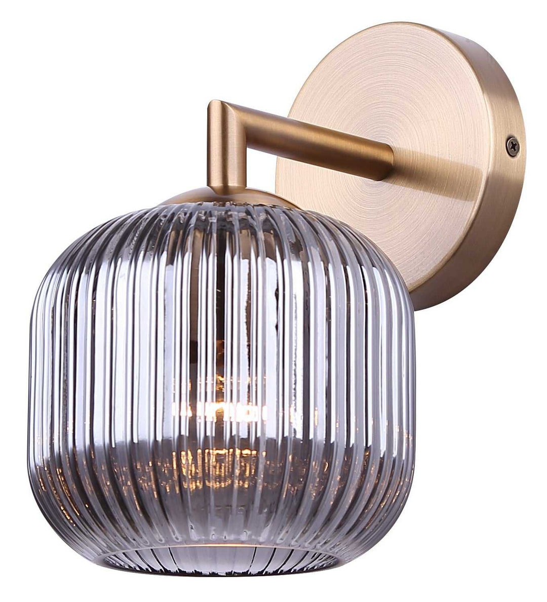 Sybil One Light Wall Sconce in Gold Canarm Canada