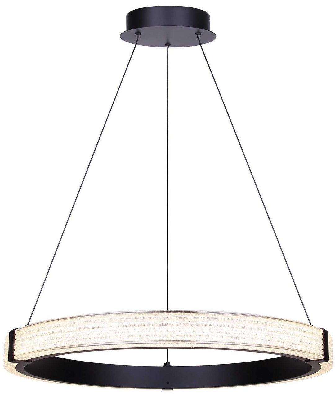 Solace LED Chandelier in Matte Black Canarm Canada