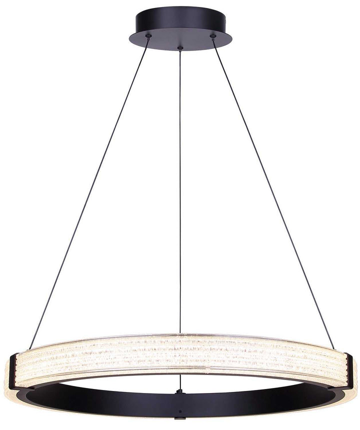 Solace LED Chandelier in Matte Black Canarm Canada