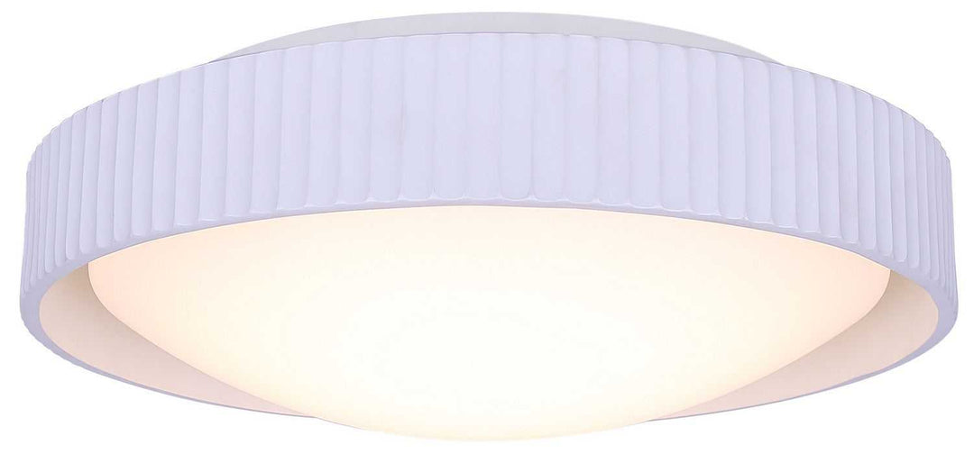 Harvey LED Flush Mount in Matte White Canarm Canada