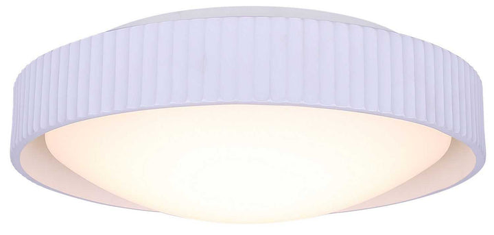 Harvey LED Flush Mount in Matte White Canarm Canada