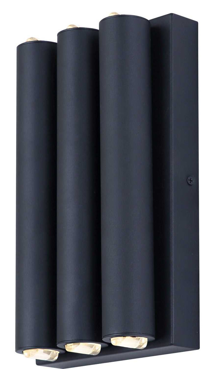 Noctra LED Outdoor Wall Mount in Black (Sand) Canarm Canada