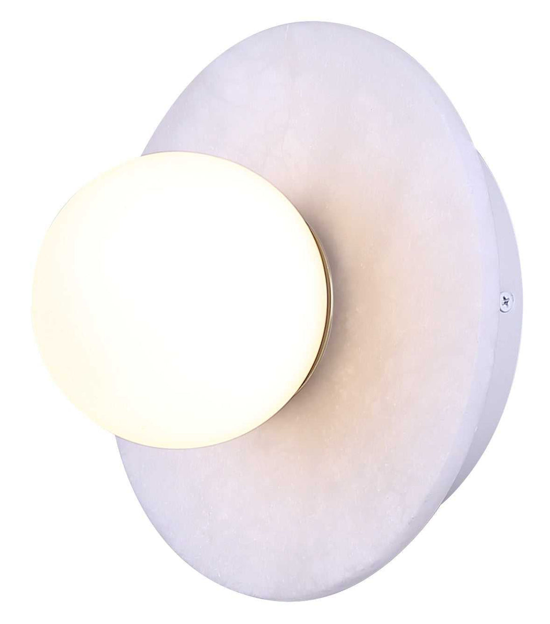 Fenn LED Wall Sconce in Gold/ Matte White Canarm Canada