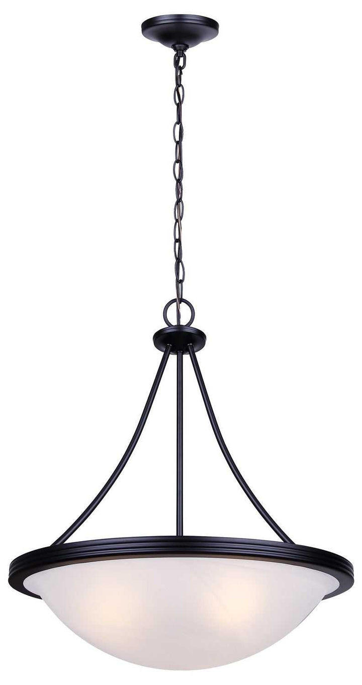 Devon Three Light Chandelier in Matte Black Canarm Canada