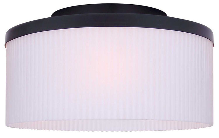 Kinslea Three Light Flush Mount in Matte Black Canarm Canada